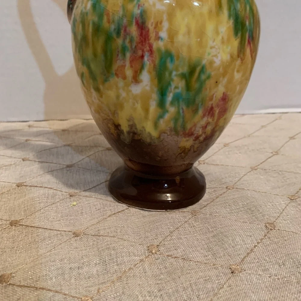 Multicolored splattered Pitcher Vase
